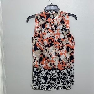 Sleeveless Floral Blouse